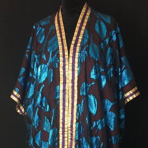 Vintage Kaftan. Belly Dance Cover Up. Completely Reversible!